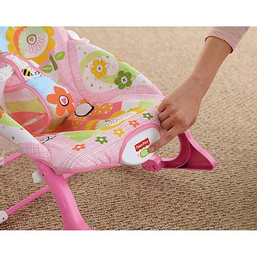 FisherPrice InfanttoToddler Rocker Sleeper, Pink Bunny Pattern