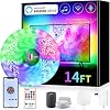 LED TV Backlight Alexa Enabled 60 65 Inch TV Bias Lighting Smart WiFi LED Strip Lights Compatible with Alexa Google Home…