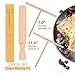 iSiLER Beechwood Crepe Spreader and Spatula Set, 2 Pieces 7 inches Crepe Spreaders, 1 Piece 11.4 inches Crepe Spatula