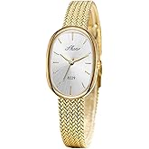 Reginald Elegant Oval Gold Watches for Women Easy Reader Watch Fashion Women Quartz Stainless Steel Wristwatch