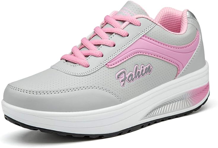 Amazon Nomioce レディース安全靴 厚底 ウォーキングシューズ ランニングシューズ 運動靴 女性 用 靴 スポーツスニーカー レースアップ 介護靴 カジュアル 安全 作業靴 ナースシューズ