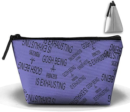 Gosh Being A Princess Is Exhausting Unisex Compact Zipper Pouch Bag Make-up Makeup Bag Cosmetic Bag For Sport Gym Outdoor