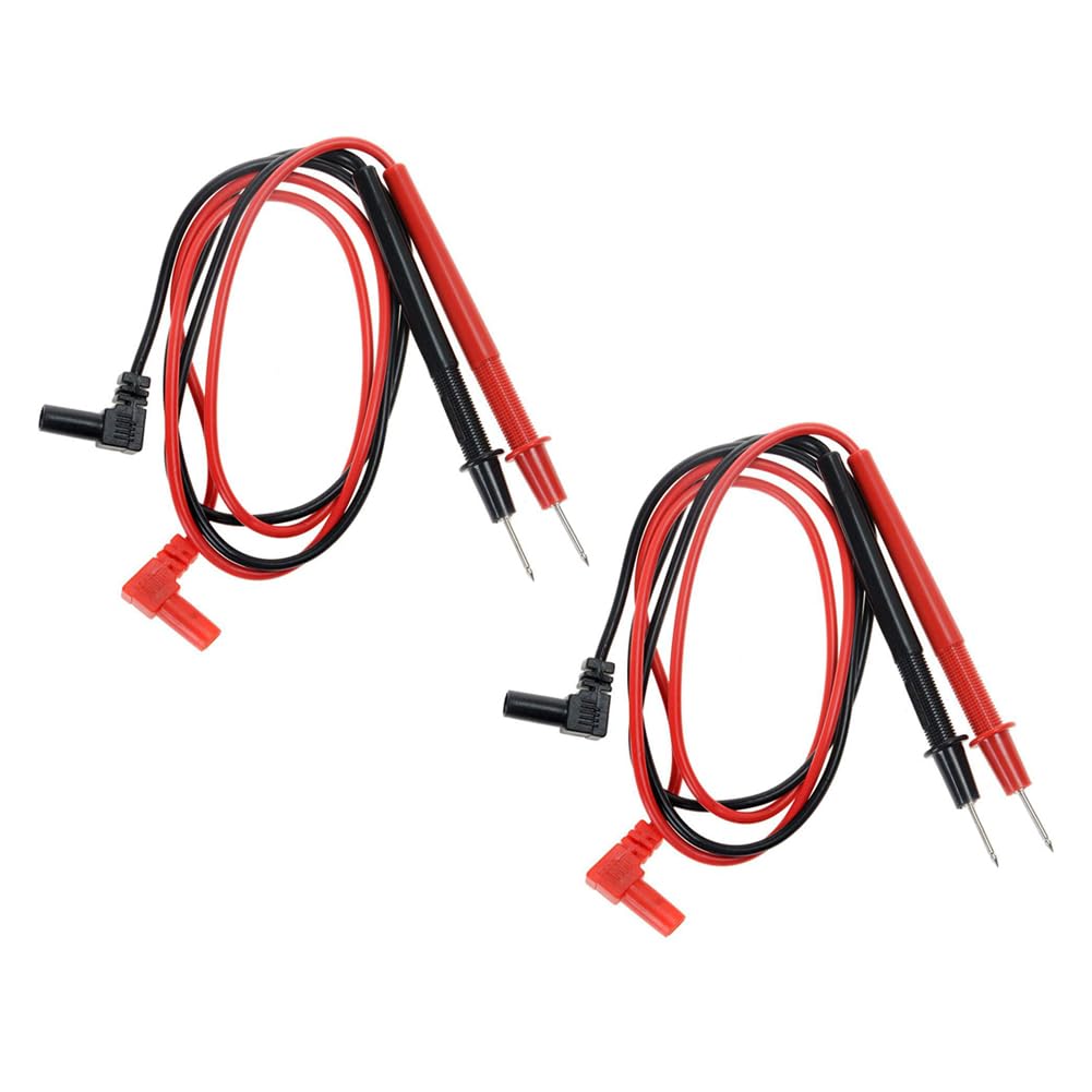 Photo 1 of 2Pair Banana Plug Multimeter Probe Pen Testing Connecting Cable Stick 2.6Ft 1000V Black Red for Digital Multimeter Meter Multi Tester Lead Wire Voltmeter