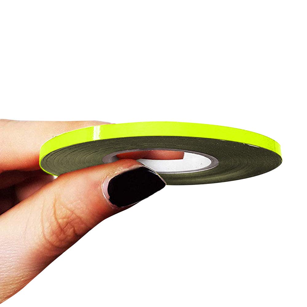 4R Quattroerre.it 10460 Trim Stripes Adhesive Strips for Cars, Neon Yellow, 3 mm x 10 mt