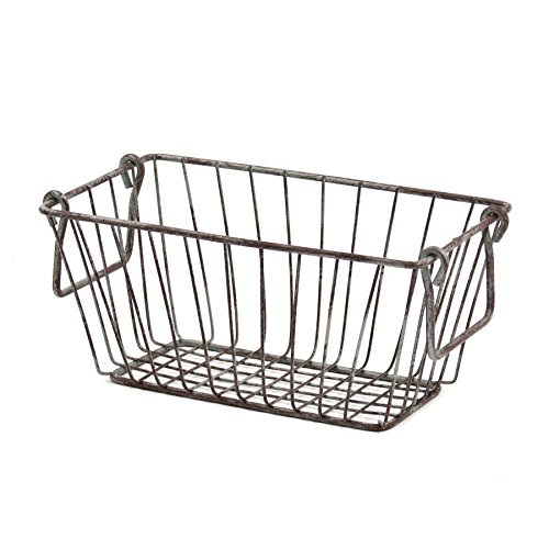 Skalny Rectangle Wire Storage Container, 11.5 x 8.5 x 5.5