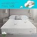 Full Mattress Pad Cover - Fitted Sheet for 54x75 Inches Bed, 16 Inch Deep Pocket, Quilted, White