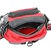 CRAZY ANTS Multifunctional Waterproof Waist Pack with Water Bottle Holder Sports Waist Bag Backpack for Running Hiking Cycling Climbing Camping Travel,red