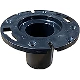 BruCo 3" Street Adjustable Closet Flange - ABS (Black) (IF333A)