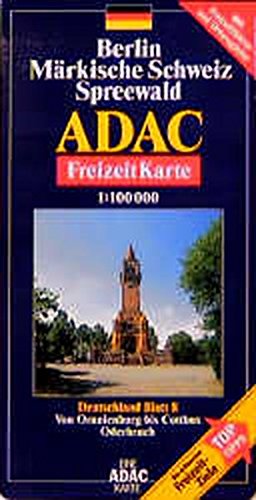 ADAC FreizeitKarte Deutschland 08. Berlin, Märkische Schweiz, Spreewald 1 : 100 000 by (Map)