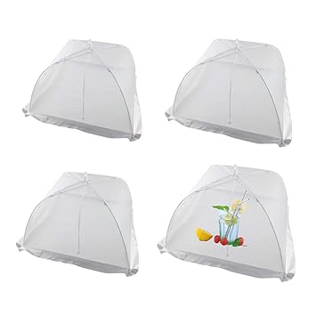 Mesh Screen Food Cover Net Tents Umbrella Reusable Pop Up Food