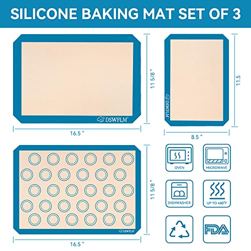 Silicone Baking Mat,Silicone Mats for Baking,100 NonStick Reusable