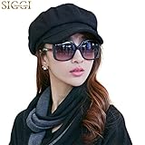 SIGGI Womens Visor Beret newsboy Hat Cap For Ladies Merino Wool