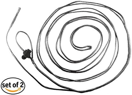 Whoopie Slings (set of 2) - 6' Black Nylon Outdoor Hammock End Replacement | Made of Ultra-Strong Dyneema Fibers | Ultralight &amp; Adjustable Camping Rope | Designed in USA (Black, 6)