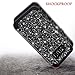 Casetego Compatible with Galaxy S8 Case,Glitter Sparkle Bling Three Layer Heavy Duty Hybrid Sturdy Shockproof Protective Cover Case for Samsung Galaxy S8,Shiny Black