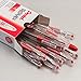 Pentel BK91B R.S.V.P. Stick Ballpoint Pen, 1mm, Trans Barrel, Red Ink, Dozen
