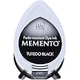 Tsukineko Memento Dew Drop Fade Resistant Inkpad of All Kinds, Tuxedo Black