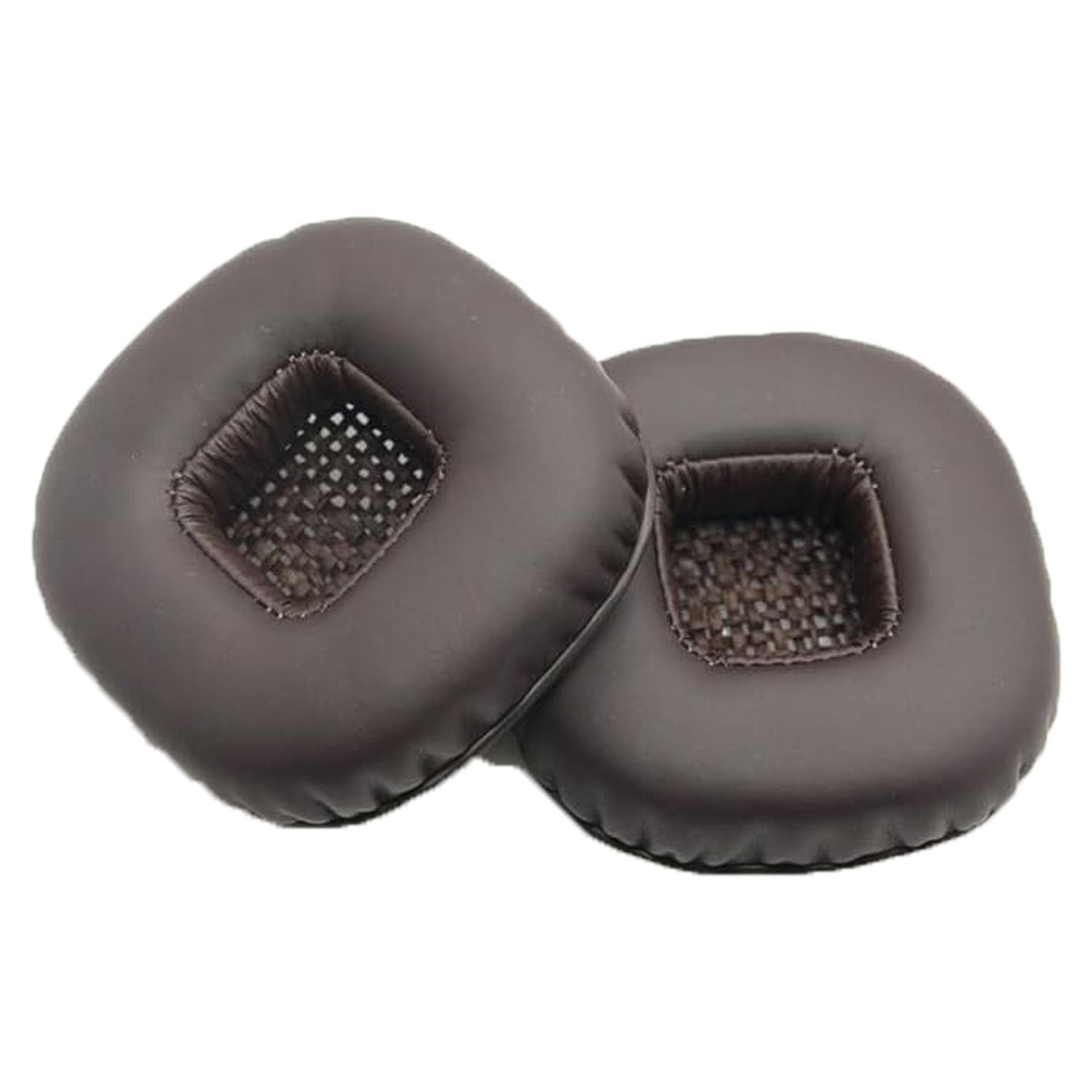 INF Brown Protein Leather Replacement Earpads for Marshall Major II Headphones, 6.5x6.5x2cm Soft Memory Foam Cushions, Noise Isolation, Enhanced Sound Comfort, 1 Pair