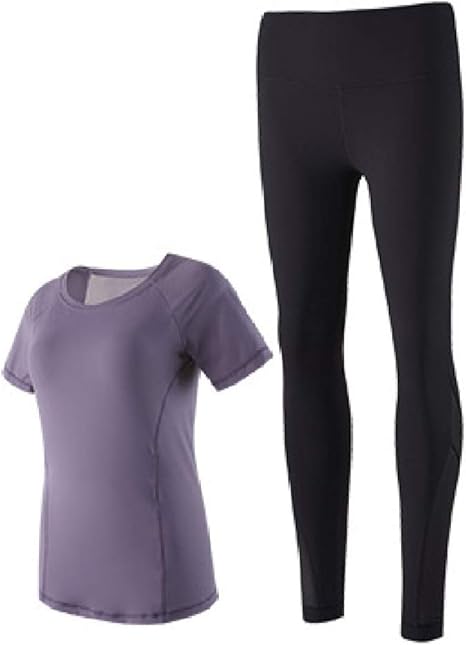 Amazon Co Jp Xinxikeji スポーツウェア レディース ヨガウェア トレーニングウェア ランニングウェア ホットヨガ 上下セット 吸汗速乾 通気防臭 夏 運動風 ホーム キッチン