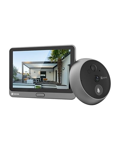 EZVIZ Wireless Door Peephole Camera Color Touch Screen Door  Viewer with 3-Month Battery Life, 1080P Front Door Bell, Human Detection, 