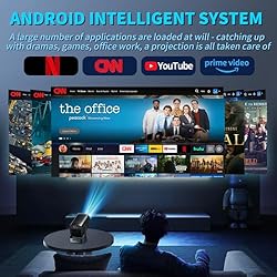 Mini Projector with WIFI 6 and Bluetooth
