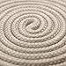 BONTIME All-Purpose Twisted Cotton Rope - 32 Feet Length,1/3-Inch Diameter(Beige,Brown,Grey,Pack of 3)