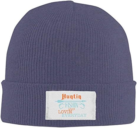 MCOEIFL Huntin Fishin and Lovin Everyday Roll Cute Ski Warm Knit Cap Winter Vintage Slouchy Beanie