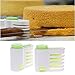 Efanr 2 Pack 5 Layers Adjustable Cake Cutter Tools DIY Cake Slicer Device Decorating Mold Bakeware Kitchen Cooking Baking Tool Bread Leveller Fixator Guide