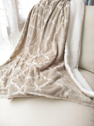 Ashviee Luxurious Microplush Fuzzy Throw Blankets Super Warm Sherpa Reversible For Couch 50x60 inch