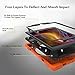 iPad 9.7 Case 5th Generation for Kids 2017 2018 | TSQ iPad Cover 6th Generation 360 Rotating Stand Case with Handle Hand Strap | Three Layer Armor Protective Case w/Shoulder Strap | Orange