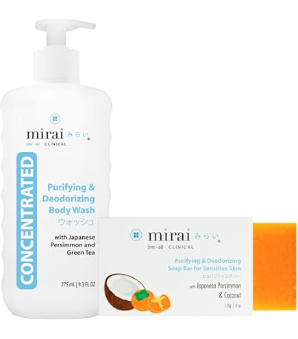 Amazon.com : Mirai Clinical 9.29 fl oz Body Wash with 75g Natural