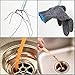 Homder 4 Pack Clog Remover Hair Drain Clog Remover with Clog Remover Cleaning Tool for Kitchen/Sink/Bathtub