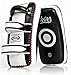 Fairtex Curved MMA Muay Thai Pads for Punching, Blocking, Kicking,Punch, Hitting |Light Weight & Shock Absorbent Boxing Mitts | Extra Padding for Sparring - Black/Yelloe(White, Pair)