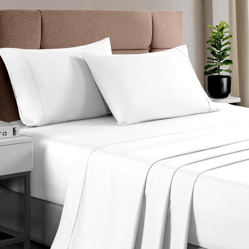 Hotel Quality Pillowcases Pizuna 400 Thread Count King Pillowcases 2-Pack - 100% Long Staple Cotton Sateen Pizuna 400 Thread Count Cotton Sateen Pillow Cases