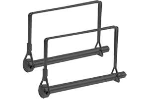 TRULEEGO Teuleego 2 Pack 5/16 x 4 Inch Black Trailer Hitch Pin – Heavy Duty Steel Hitch Lock Pin for Towing Coupler, Quick Release PTO Locking Pin, Utility Drawbar Clip, Tractor Tow Hitch Hardware Pin