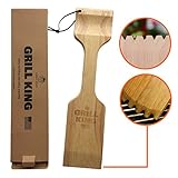 100% Natural Oak Wood BBQ Grill Scraper – SAFE And NATURAL BBQ Cleaner - Replacement For Wire Grill Brush – Removes Burnt Residue – Clean Grates And Oil Grill