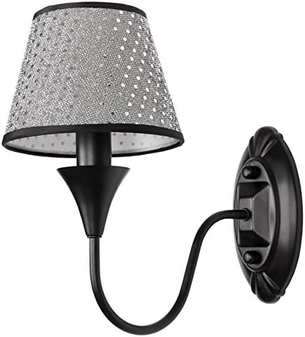 TOYM US American country creative retro wall lamp Furniture Art Black Living Room Bedroom Dining Room Lamp, E14 Bulb