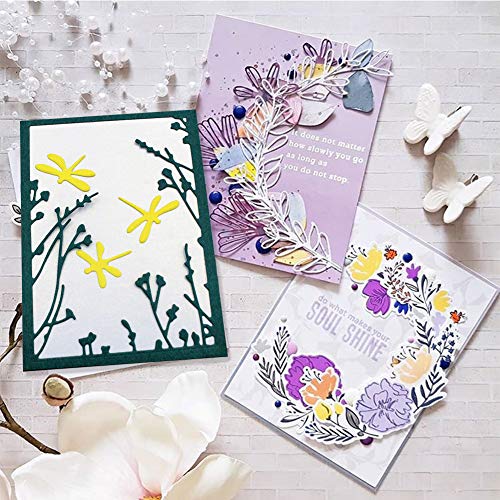 Metal Cutting Dies Stencils, MikiMiqi Criss-Cross Metal Flydragon Embossing Scrapbooking Dies Cuts Handmade Stencils Template Embossing for Card Scrapbooking Craft Paper Decor (Flydragon)
