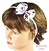 HipGirl Halloween Grosgrain or Satin Fabric Ribbon for Holiday Pirate Party Decoration, Hair Bow Accessory, Scrapbook, Match Your Costumes- 50 Yard 3/8-7/8 Inch Skull Rockabilly Pin Up, Cherry-701