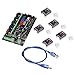 KINGPRINT MKS Gen V1.4 Controller Board+5PCS DRV8825 Stepper Motor Mega 2560 Motherboard RepRap Ramps1.4 Compatible +USB Cable for 3D Printer