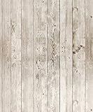 MulYeeh 17.7'' x 236'' Self-Adhesive Peel and Stick Wallpaper Faux Wood Wallpaper Removable Wood Plank Vintage Wall Covering Prepasted Decorative