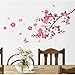 ANBER New Butterfly Cherry Blossom Flower Tree Branch Wall Decals Decor Kids Baby Stickers