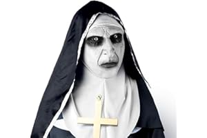 MAITING Nun Scary Latex Mask - The Nun Mask，Latex Mask Halloween Nun,Nun Mask Conjuring Perfect Full Head Halloween Costume Mask for a Scary Party (Nun Mask without the cross)