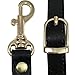 SaSarili Adjustable Replacement Cross Body Handbag Purse Strap Black 0.6 inch wide, 43-51 inch long with Brass Tone Hardware