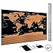 JDC DELUXE WORLD SCRATCH OFF MAP OF THE WORLD: PERFECT OFFICE GIFT,, EDUCATIONAL, ACCESSORIES INCLUDED | TRACK YOUR ADVENTURES | PERFECT FOR TRAVELLERS