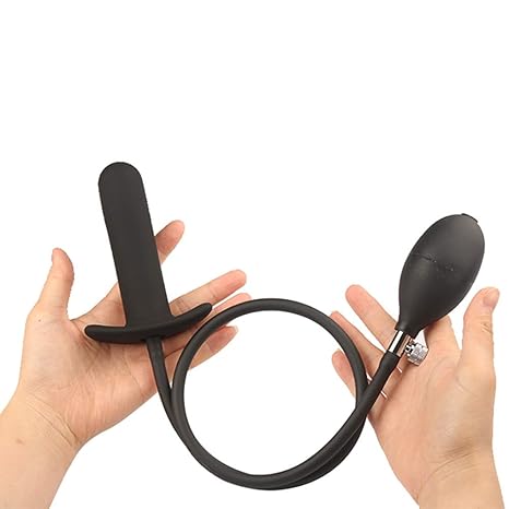 DOGZI Analplug Analstöpsel Aufblasbarer Mund Ballon mit Pumpe Silicone Sexspielzeug, Sex Toys Für Frauen Männer Anal Dilatato