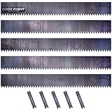 Edge Right - Hammer-in Landscape Edging - 48 inch Strips - 16-Gauge Cor-Ten Steel - 6 inch Depth (5 Pack)
