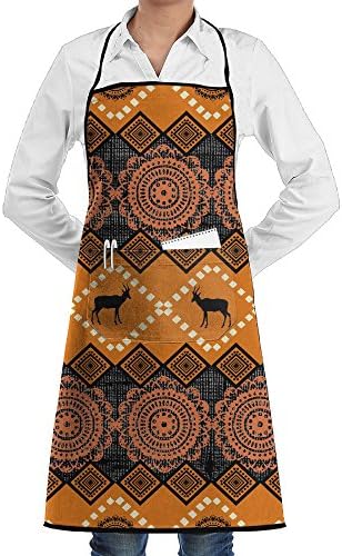 Wyfcxc African Art Graphic Apron For Men Work Kitchen Cooking Aprons With Pockets