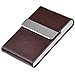 Ayliss offer Personalized Engraving service Bussiness Card Holder Top Quality Stainless Steel Leather Magnetic Shut