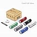 WdtPro 6-Pack Small Flashlights with 18 AAA Batteries - Super Bright 9-LED Flashlight Colors Assorted - Best Mini Gifts for Kids, Men, Women