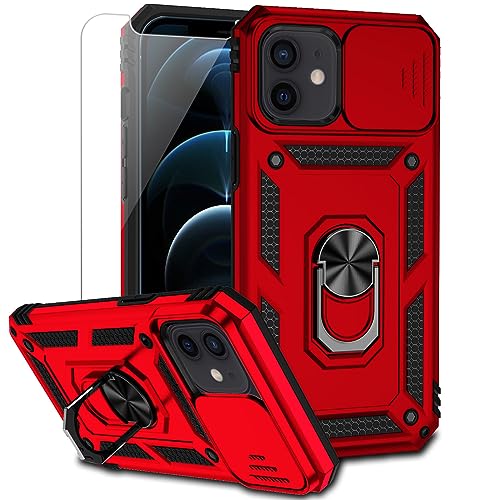 for iPhone 12 Mini Case with Camera Lens Cover HD Screen... en promo sur Amazon